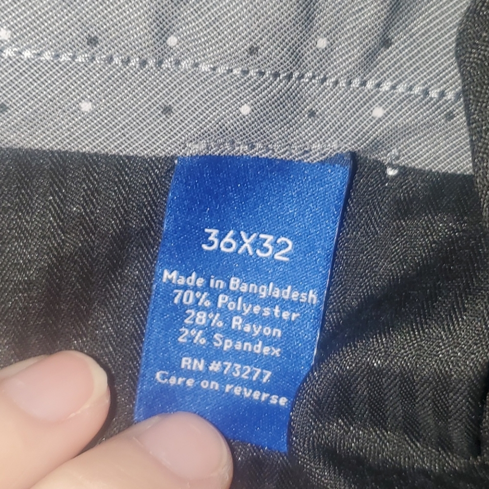 0215 Mens Lightweight Black Dress Pants - Picture 6 of 6